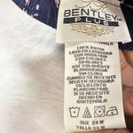 VTG TR Bentley Plus 24 Blue Pink Floral Midi Skirt Summer Resort Cottage Fairy Photo 4