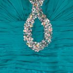 Mac Duggal Flash by  Strapless Mini Dress Seafoam Green sequin trim size 6 Photo 6