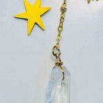 Anthropologie Celestial Galaxy Long Quartz Earrings Photo 2