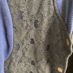 PINK - Victoria's Secret Victorias Secret PINK Womens Lace Bomber Jacket M Blue & Black Photo 3