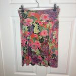 Natural Life  Live-In-It Knit ButterSoft Floral Mini Skirt Pink Multicolor S NWT Photo 7