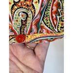 Peter Nygard  womens Button Up Colorful‎ Paisley Boho Blouse Size 16 Photo 5