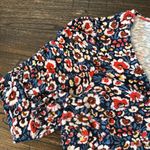 Boden USA Boden Knit Floral V-Neck Dress Puff Sleeves Multicolor Size 6 Photo 5