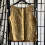 Neiman Marcus Women’s 90’s Silk Gold Blouse Size Medium Photo 1