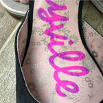 Betsey Johnson BETSEYVILLE by  5 inch‎ Black Stiletto Heels Peep Toe Shoes Sz 8.5 Photo 12