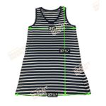 Pact  Dress Womens Large Striped A-Line Tank Navy White Sleeveless Organic Cotton Photo 6