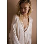 Free People Dreamy Days Pajamas in Ivory Size Medium Photo 11