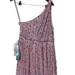 Mac Duggal New  10825 Pink EMBELLISHED ONE SHOULDER HI-LOW GOWN sz 14 Photo 4
