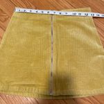 Sky And Sparrow Musturd Yellow Coruroy Mini Skirt Photo 2
