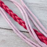 Pink & Red Bracelet with Music, Skull, Tree Charm Photo 4