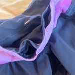 Lululemon Pants Women 2 Pink Black Crop 19" Rear Zipper Pocket Run Pockets Photo 5