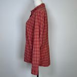 Woolrich ‘Katee’ Shirt Plaid Button Front 100% Cotton Women’s Size Medium Photo 2