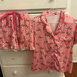 Candy Cane Christmas Pjamas Frill Shors Set Small Pink Photo 0