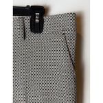 Etro Pants Women 10 Black Ivory Jacquard Geometric Print Trousers Luxury Preppy Photo 4