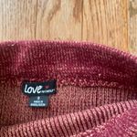 maroon burgundy red two toned knit skirt Photo 4