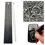 10KT SOLID WHITE GOLD JOURNEY PENDANT & EARRINGS & 18” NECKLACE CZ “DIAMOND” SET Photo 7