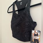 Avia  Women’s Embossed Bra Tank Sports Bra NWT Size XS Black Activewear Workout Photo 2