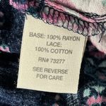 Mudd  Floral Short Sleeve Romper Navy Blue Pink Size Medium Photo 5