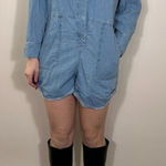 Gianni Bini  Denim Longsleeve  Shortalls Size 8 Photo 0