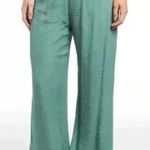 Pretty Angel 🆕 Linen Blend Aqua Lace-Trim Palazzo Pants S🆕 Photo 0