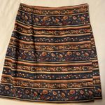 Vintage Breeches Women’s Floral & Striped Fitted Pencil Wrap Skirt Photo 1