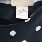 Apostrophe  Black Polka Dot Sleeveless Dress Knee Length Retro Tie Chic Large 12 Photo 8