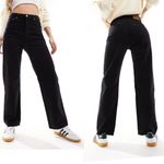 Levi's NWT  ribcage Straight ankle jeans in black 33X27 Photo 1