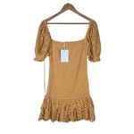 NWT Significant Other Elsa Dress Womens 2 Orange Eyelet Puff Sleeve Smocked Boho Photo 6