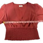 Wilfred  Aritzia Wistful Rosy Red Blouse Photo 8