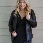 A G Milano 90's Y2K Button Front Italian Faux Leather Brown Blazer Jacket Sz M Size M Photo 8