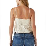 Lucky Brand NWT Lace Babydoll Tank Top Ivory Adjustable Strap Lined XL Photo 2