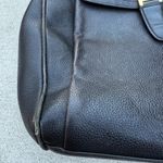 Bally Italian Leather Black Woven Medium Sized Shoulder Bag Photo 4