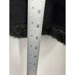 EXPRESS  Black Faux Suede Fur Lined Moto Jacket Womens Size Large Photo 9