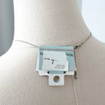 Silver Tone Chain Purple Faux Mother Of Pearl Deco Butterfly Pendant Necklace Photo 4