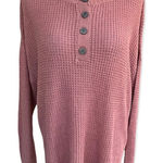 American Eagle  Lightweight Open Knit Dusty Rose Long Sleeve Top/ Sweater Small Photo 0