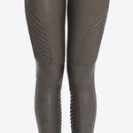 Spanx Faux Leather Moto Leggings Size XS Grunge Emo Chic Photo 0