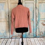 Hippie Rose Women Cable Knit Pink Sweater Small Photo 4