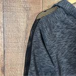 PINK - Victoria's Secret Victoria’s Secret PINK Sequin Hoodie Zip Up Gray Mesh Sleeve Size Small Bling Photo 2