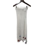 Topshop  Maxi‎ Skirt Floral Open Knit Crochet Size Small Photo 2