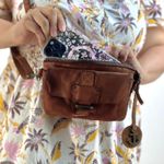 Harbour 2nd Luna Crossbody Leather Convertible Bag Brown Purse Photo 5