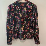 Veronica Beard  Black Floral Blouse Photo 3