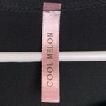 Cool Melon Black Striped Ruffle Half Sleeve Shirt Size M Photo 2