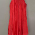 Kaktus Coral And Gold Boho Halter Dress Swim Cover Up Women’s Small Orange Photo 0