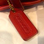 Coach VINTAGE CHESTER Red Glove-Tanned Leather Round Crossbody Bag 9901 RARE Photo 3