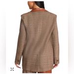 Steve Madden Oversize  Tan Plaid Women's Blazer Photo 5