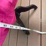 ZARA Voluminous Asymmetric Bubble Skirt Dress Hot pink linen cotton Sz L Photo 11