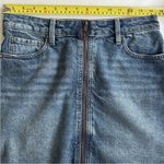 Free People EUC  Zip Front Denim Skirt Size Small Photo 6