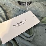 Bloomchic Eyelet Dress Plus Size Short Sleeve Sage Green Midi with Pockets 12 Photo 6