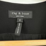 Rag and Bone  Lodwick Black V Neck Sleeveless Mini Dress Size 6 MSRP $550 Pockets Photo 6