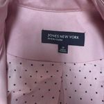 Jones New York Vintage  Pink Trench Coat With Polka Dot Lining Women’s Size M Photo 7